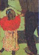 Edouard Vuillard Enfant avec Echarpe Rouge Sweden oil painting reproduction